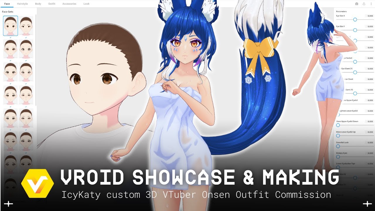 ☆ Костюм VRoid для 3D-ванны в онсене от IcyKaty | Создание 3D-одежды для VRoid【