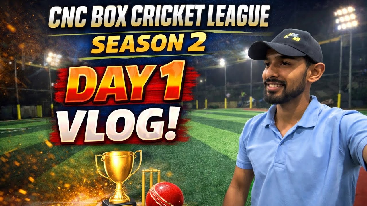 🏏CNC Box Cricket League season 2  Day 1 with big shots, crazy wickets, and full fun and team energy.