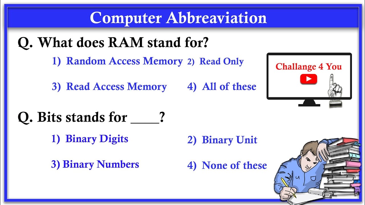 Top 100 Computer Abbreviation MCQ's Questions with Answers - JKSSB Computer Full Form Mcq