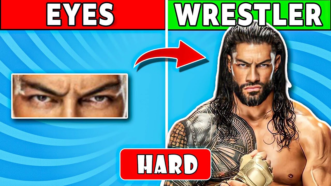 Guess the Wrestler by their eyes💪👀👊 | 99.9% Fail | Wrestling Quiz | Geek Quizdom