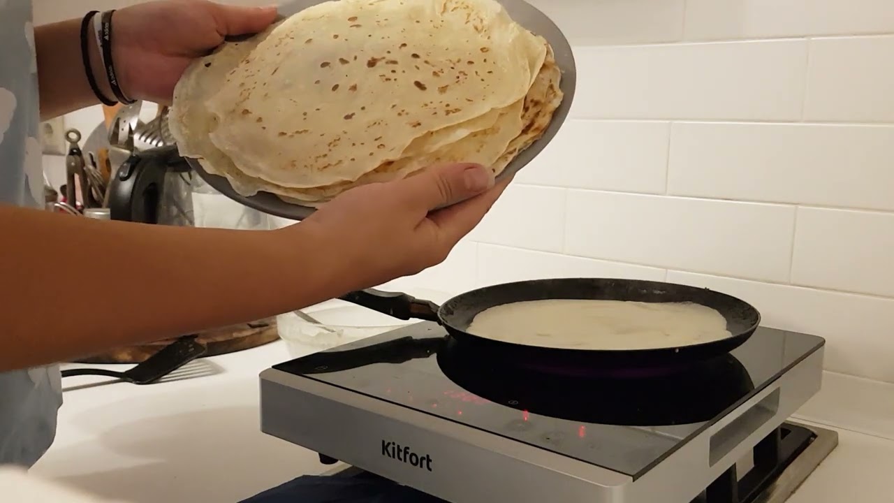 Приготовление на новой инфракрасной плитке Kitfort TK-146 #китфорт #kitfort #плитаKitfortTK-146
