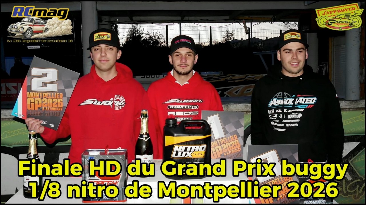 Finale HD du Grand Prix TT 1/8 nitro de Montpellier 2026 avec la victoire de Juan Carlos Canas