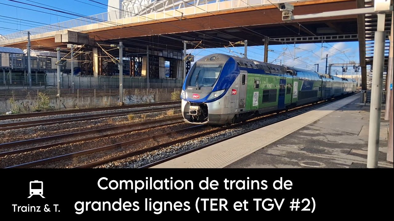 Compilation des trains de grandes lignes - TGV et TER #2