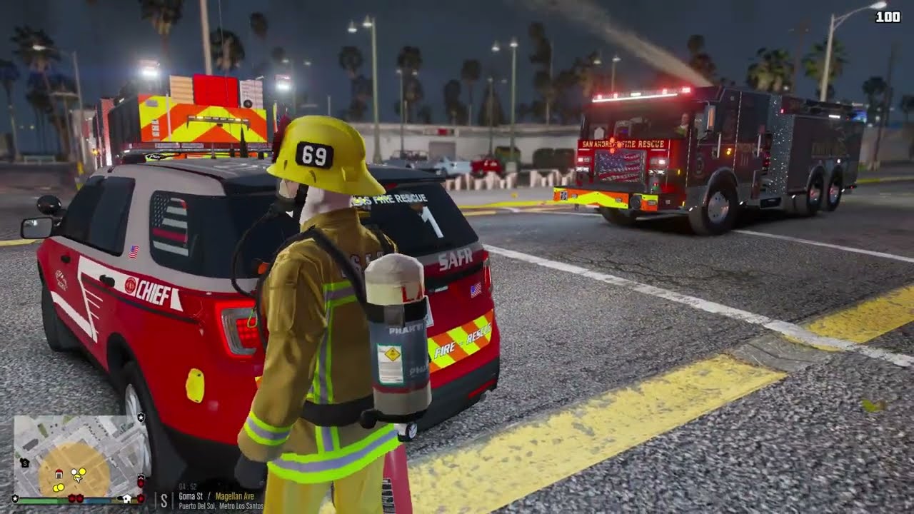 Gta 5 LSFDFR First Responder SAFR Pierce Arrow - Fire Fighter/Fire Callouts! #gta #gta5 #lspdfr