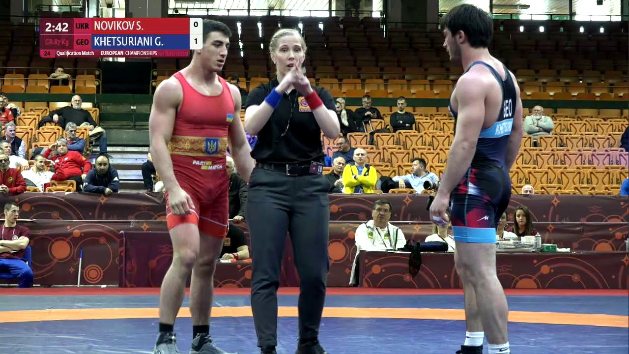 Qual. GR - 87 kg: S. NOVIKOV (UKR) v. G. KHETSURIANI (GEO)