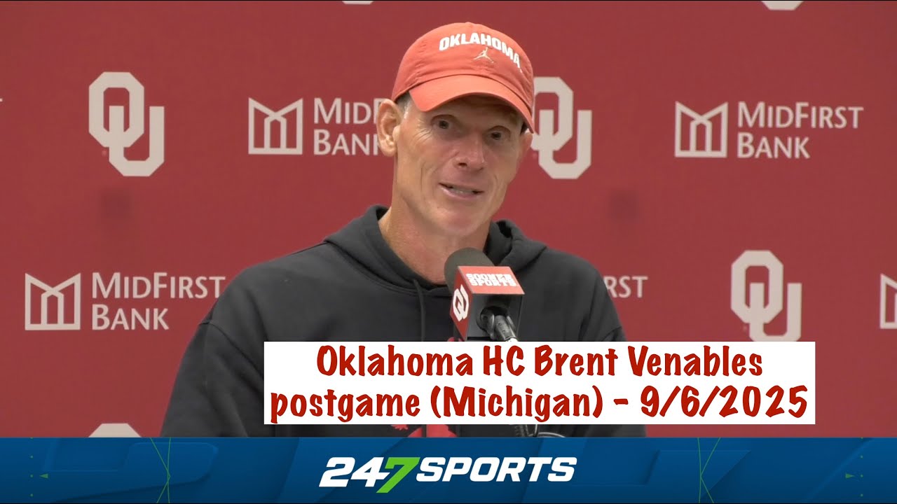 Oklahoma HC Brent Venables postgame (OU 24 Michigan 13) - 9/6/2025