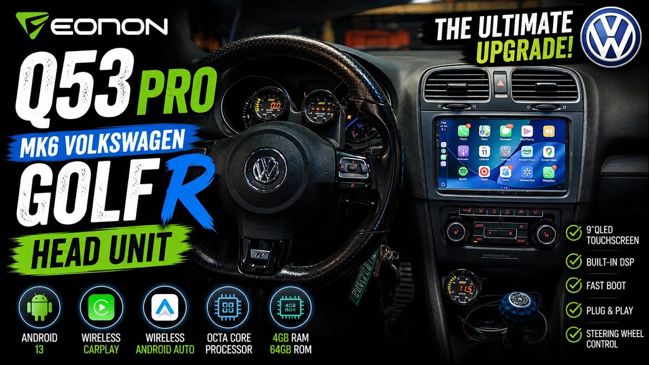 Eonon Q53 Pro MK6 Volkswagen Golf R Head Unit
