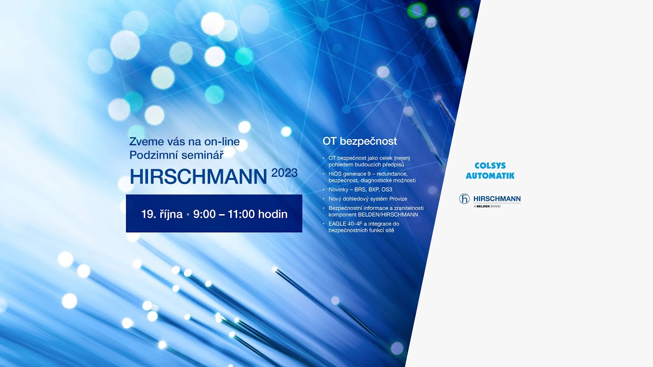 Podzimní seminář HIRSCHMANN 2023