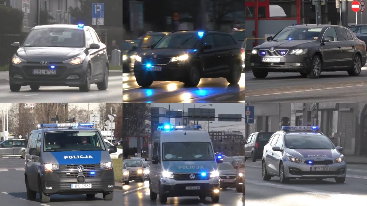 [Polish] 18 wyjazdów policji, policji cywilnej i nie tylko w Polsce! - Polizei auf Einsatzfahrt
