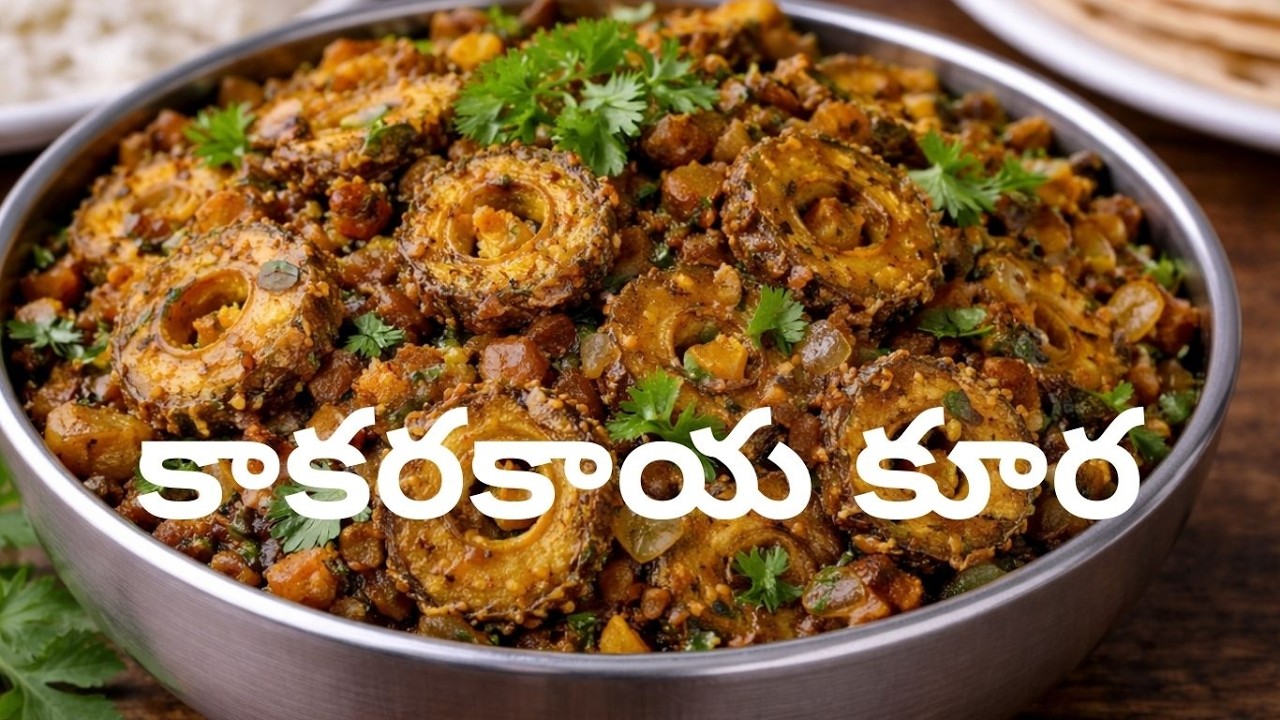 కాకరకాయ కూర ఇలా చేస్తే చేదు తగ్గి సూపర్ టేస్ట్ 😋  Kakarakaya Curry Recipe in Telugu  Bitter Gourd F