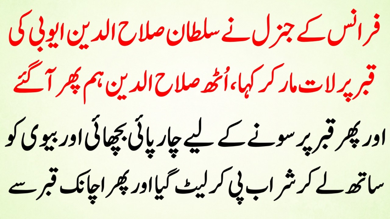 The Legend of Sultan Salahuddin Ayyubi&rsquo;s Real Story in Urdu | Truth Behind the Viral Story