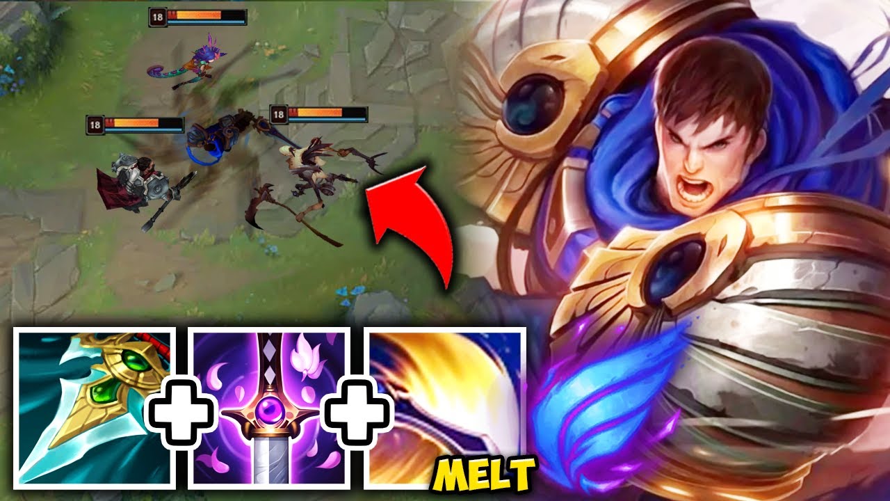 GAREN IS A LEGIT BUZZ SAW WITH FULL LETHALITY BUILD! (ONE SHOT ANYONE) - League of Legends