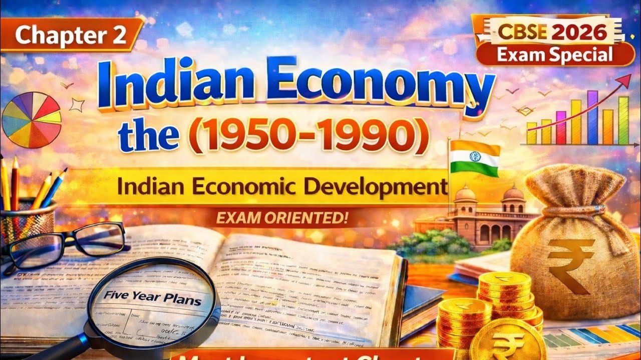 🚀 Indian Economy System One Shot Revision | 1950–1990 Full Chapter | Exam Special
