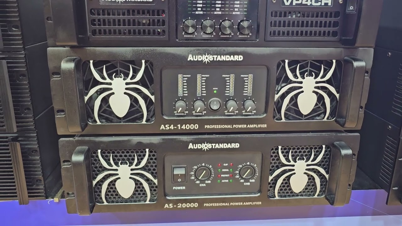 Audiostandard Powerful Amplifiers VP series and AS series VP16000 | AS20000 5000w per channel @4ohms