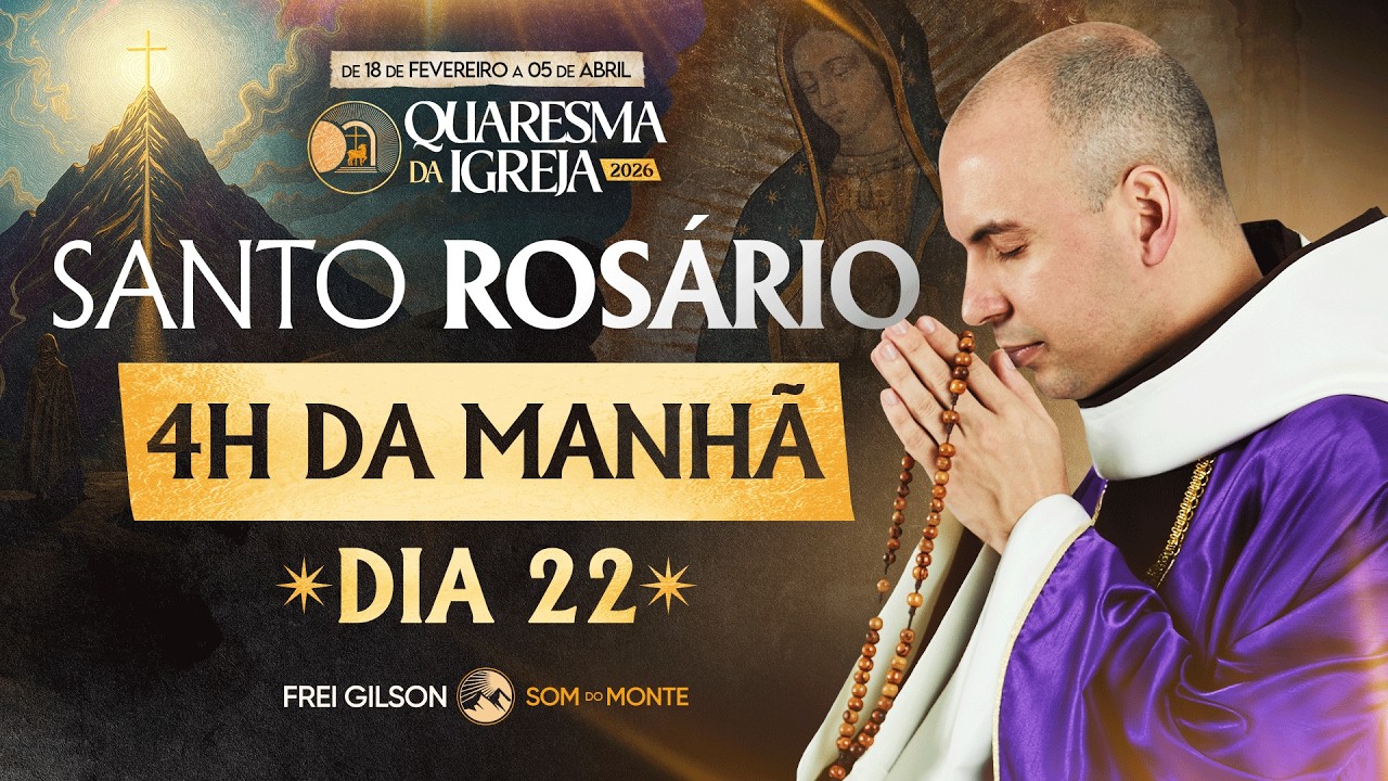 Santo Rosário | 22° Dia | Quaresma 2026 | 14/03 | 03:40 | Live Ao vivo