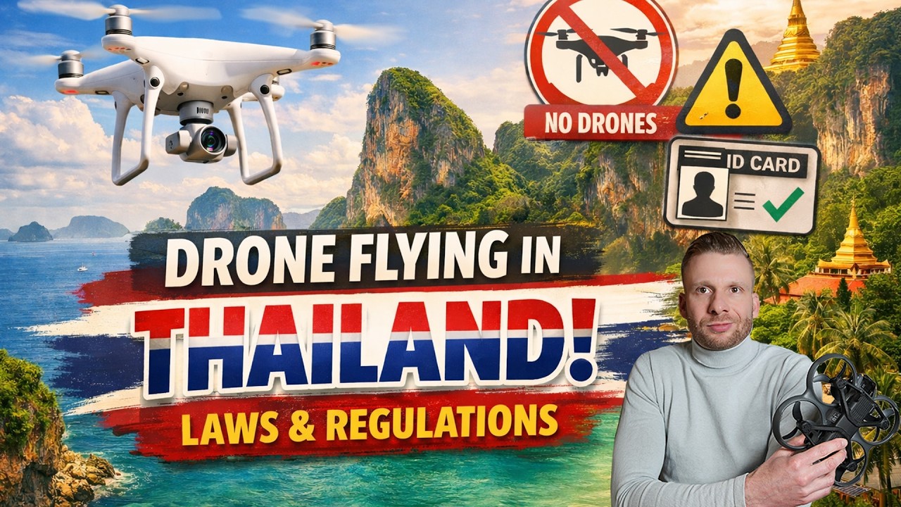 Flying a drone in Thailand, Rules and Regulations explained.