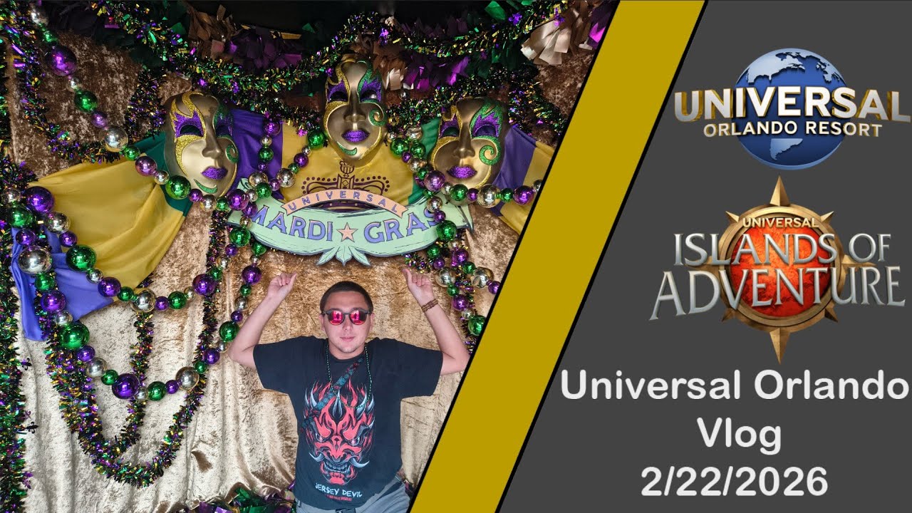 Hollywood Drift Construction|Mardi Gras 2026|Case of the Dead Foliage|Universal Orlando Vlog 