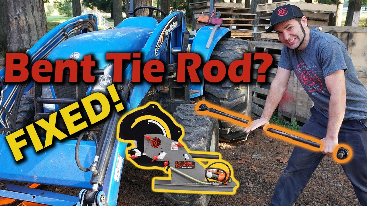 Bent Tie Rod? Fix it Now! Unbend Tube or Solid Bar.