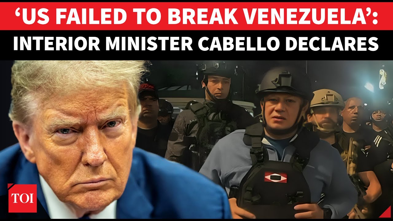 'Venezuela Will Overcome Trump&rsquo;s Invasion&rsquo;: Second-In-Command Cabello Assures Caracas | Watch