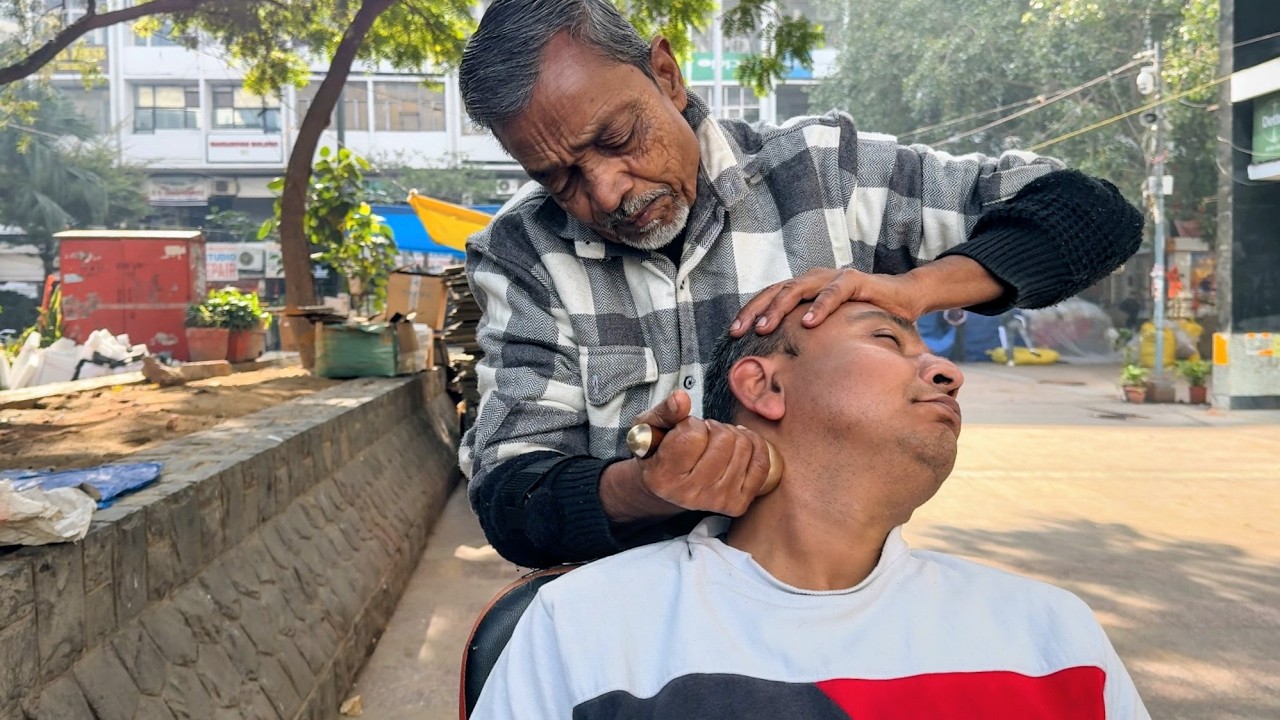 ASMR STRESS Disappears Head Massage by Waris Barber TOK-SEN Massage