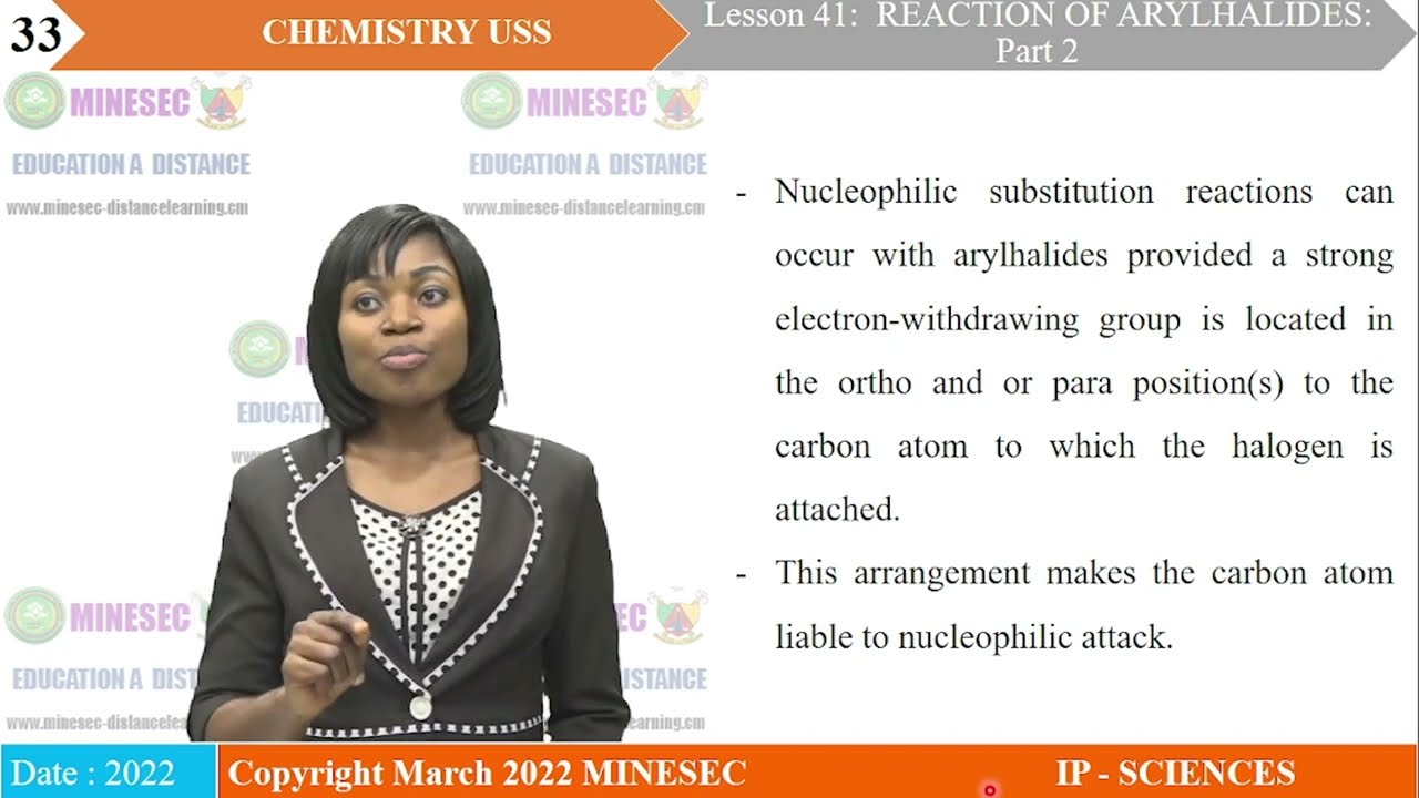 IP-SC-CHEMISTRY Upper Sixth  LESSON 41  REACTION OF ARYLHALIDES PART 2