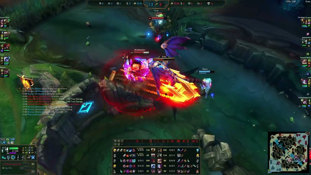 Mordekaiser vs Ambessa (Jungle). 16/3/4. 6k gold comeback. NA Diamond 2. Victory