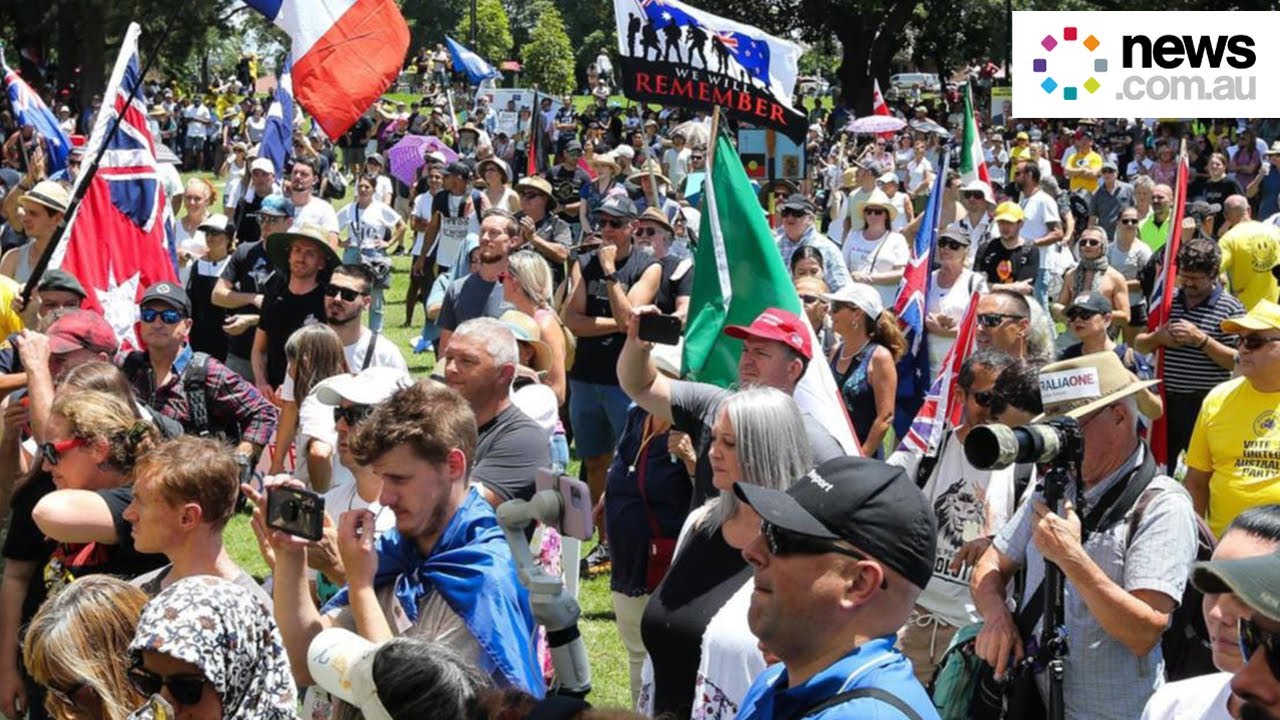 Thousands protest march across Australia during ‘freedom’ rallies