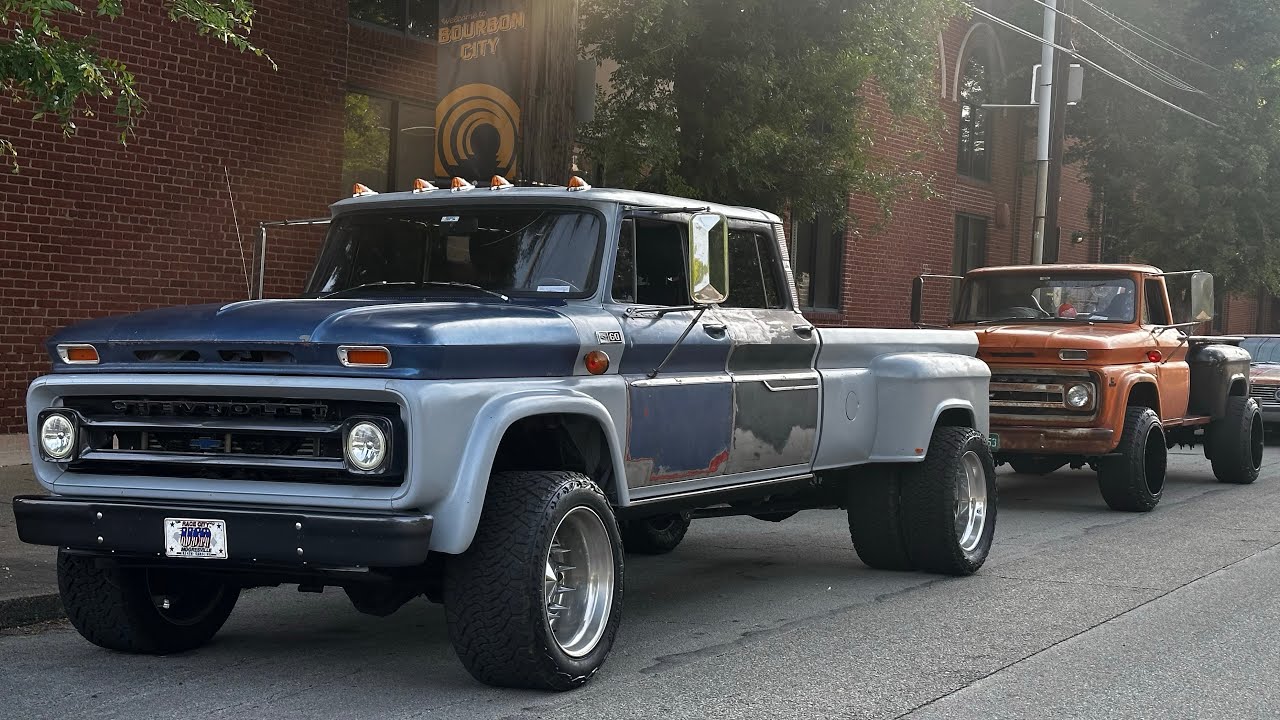 Dragging a new (to me) truck out of the woods + truck shows