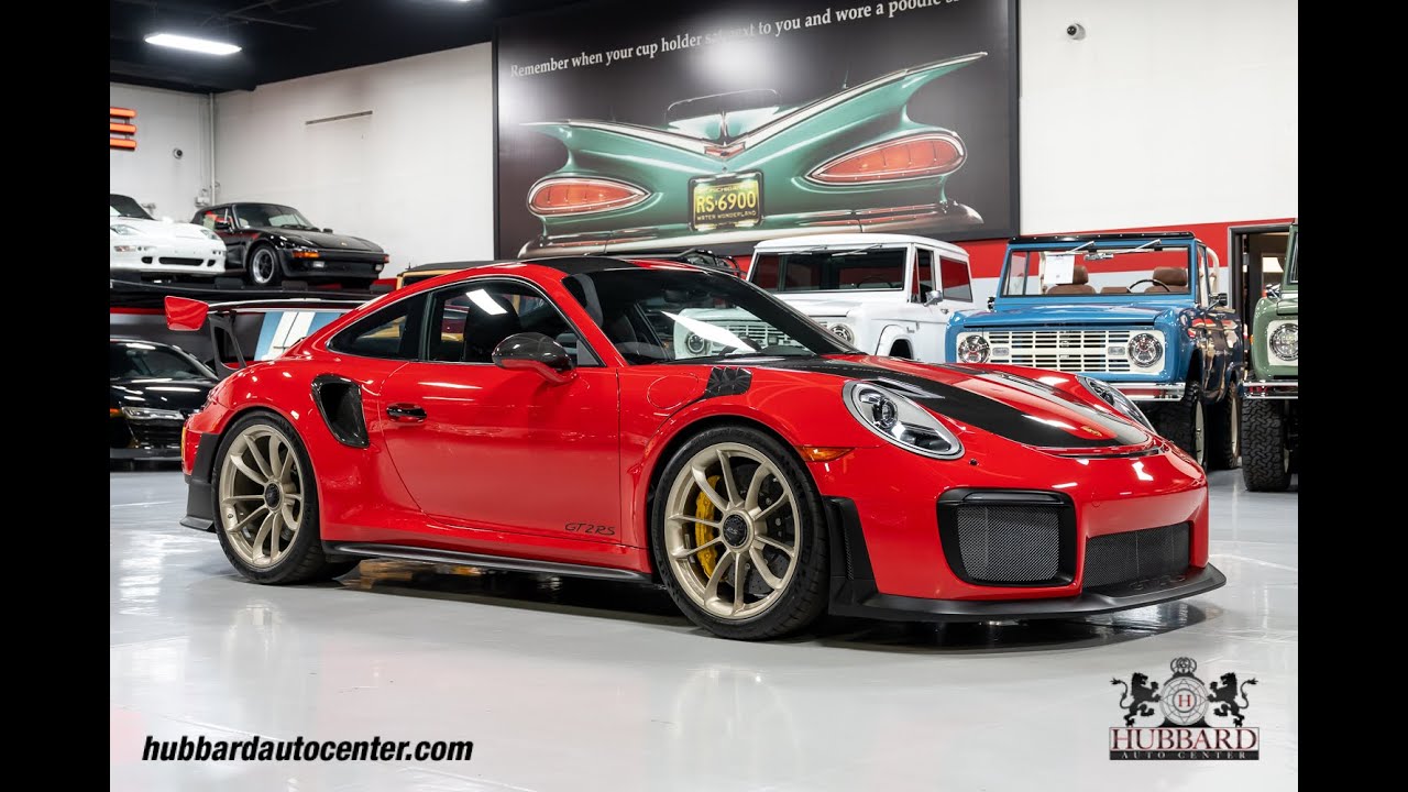 Porsche 911 GT2 RS 2018 — пакет Weissach — красный цвет