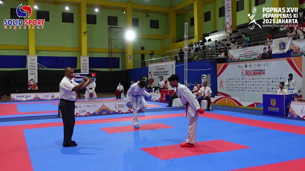 FELICX PARLINDUNGAN SINAGA JATENG VS DIVAINE BAGUS SUDIRO RIAU | POPNAS KARATE 2025