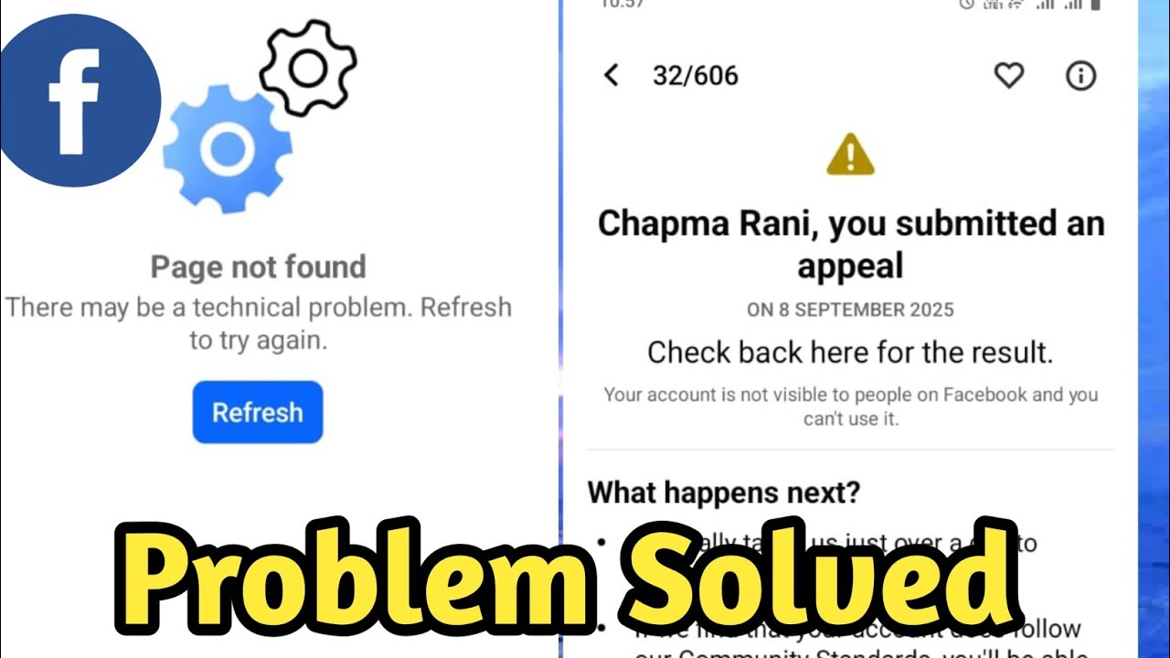 Fix Page not found There may be a technical problem | Refresh to try again Error Problem On Facebook