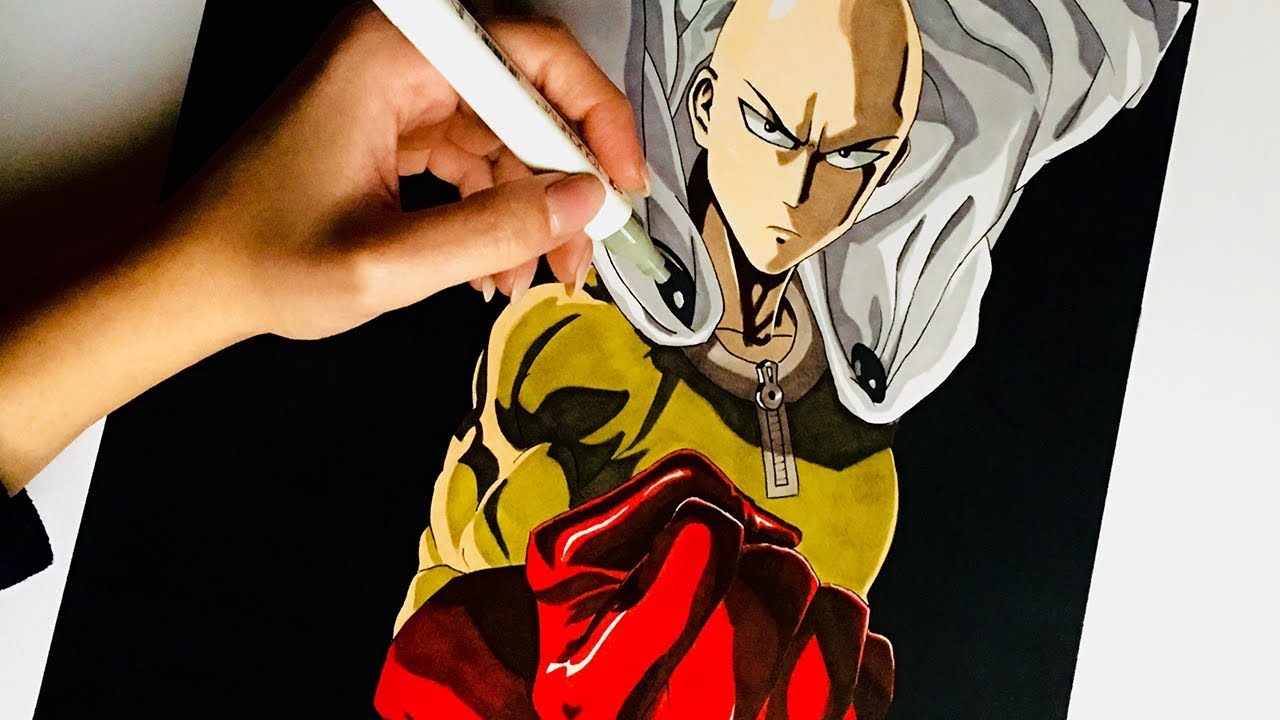 Speed Drawing: One-Punch Man - Saitama - Fan Art