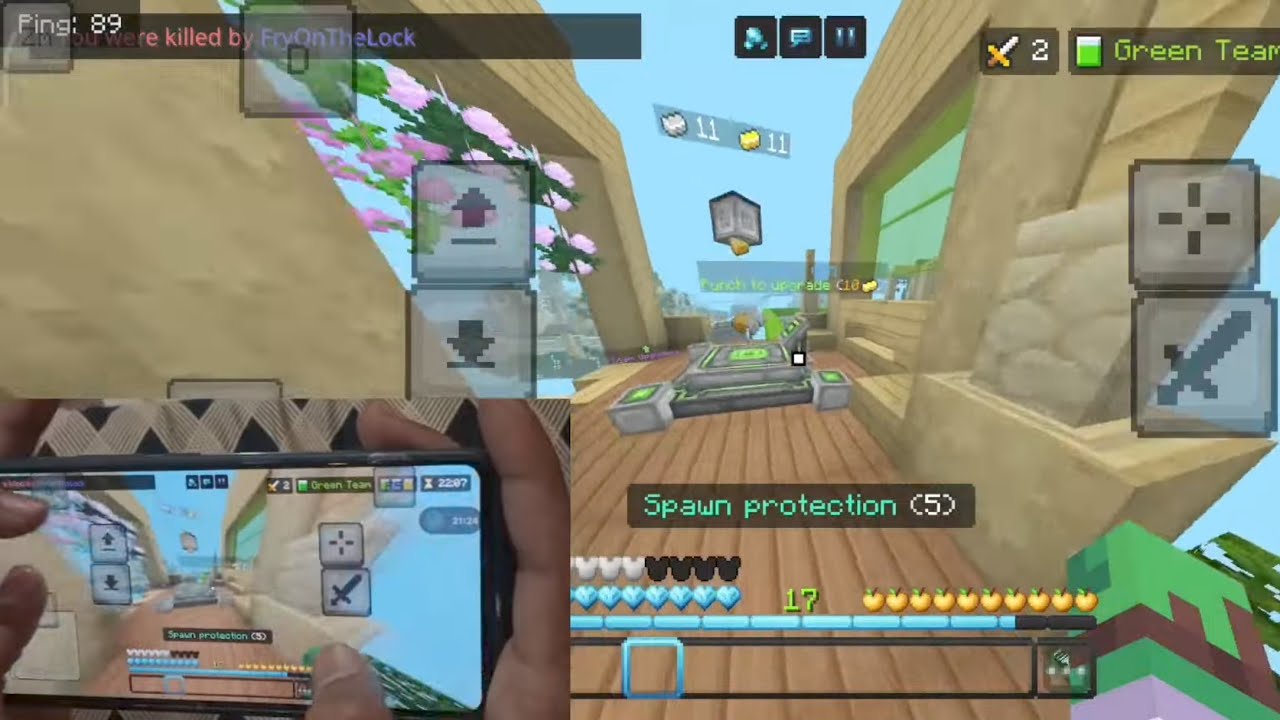 Minecraft Hive BEDWARS gameplay with HANDCAM