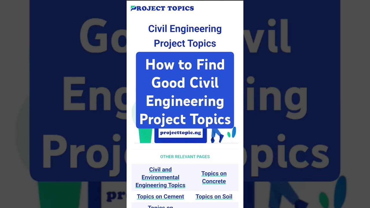Civil Engineering Project Topics