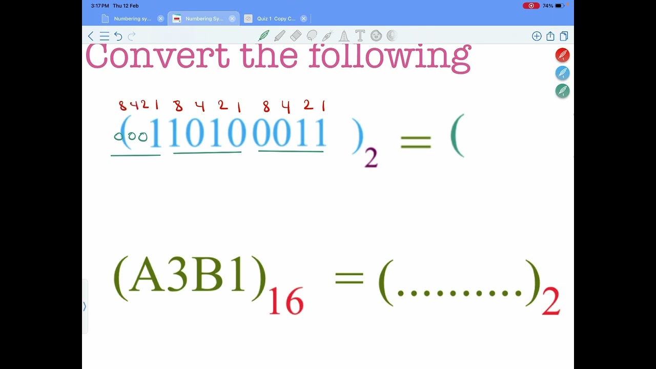 Numbering systems part 2