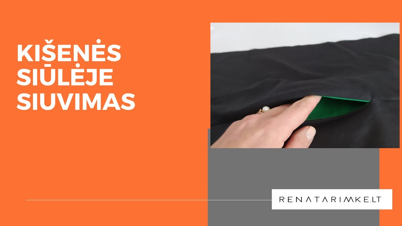 Siuvimo pamoka: kišenės siūlėje siuvimas