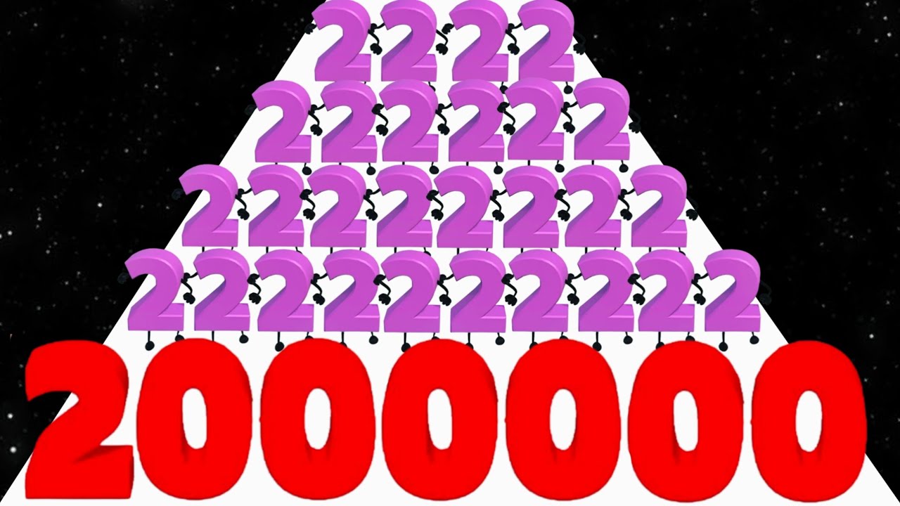 Scale Number Runner (vs) Count Stick Man 3D - Level Up Number (Freeplay, Max Level) Mobile Game