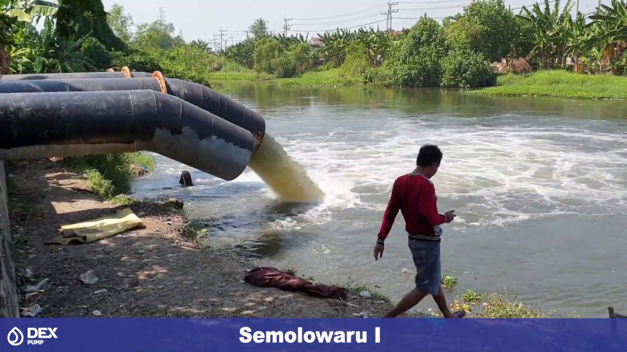 Pompa Banjir Kapasitas BESAR (3000 liter/detik) di Surabaya [ Axial Flow Pump ] || DEX Indonesia