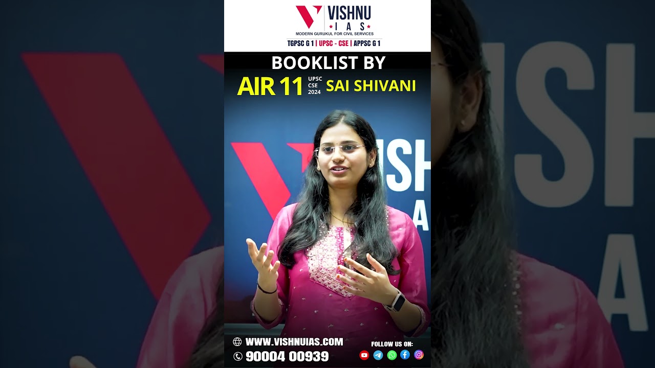 UPSC Topper Sai Shivani Booklist | AIR 11 Strategy & Must-Read Books for Prelims & Mains