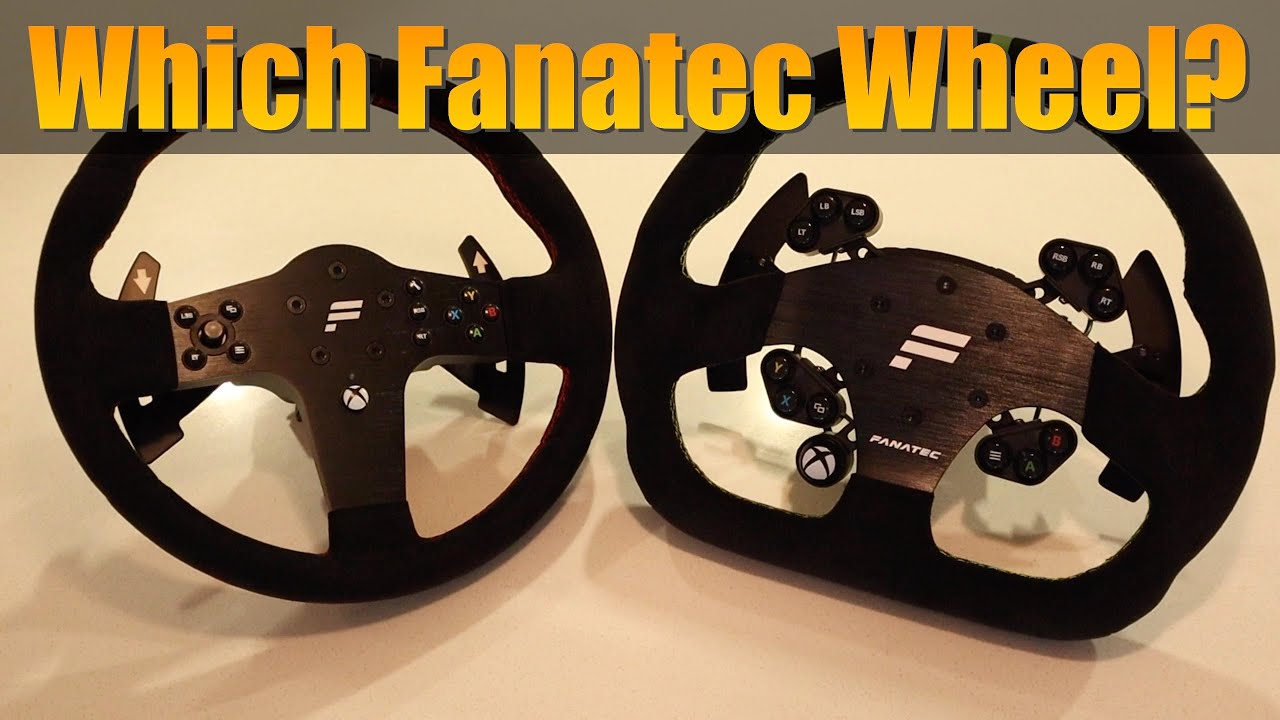 Fanatec CSL Elite P1 Wheel vs. Clubsport GT Alcantara with Universal Wheel Hub