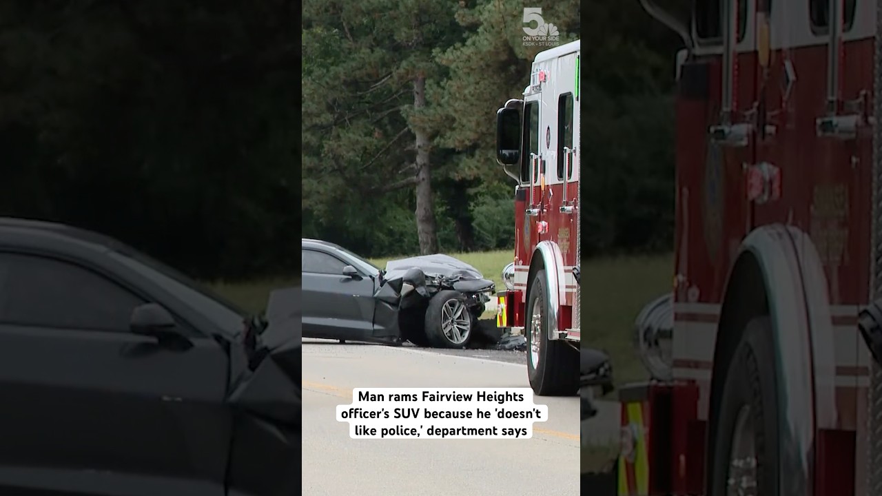 Man rams Fairview Heights officer's SUV because he 'doesn't like police,' department says 