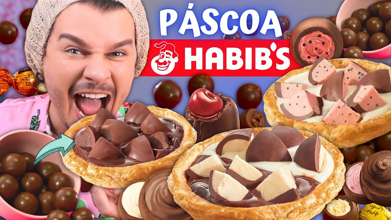 PROVAMOS ESFIHAS DE PÁSCOA 2023 DO HABIB'S E BRASIL CACAU - Vale a pena?