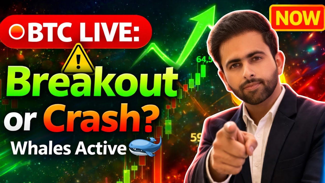 🔴 BTC LIVE: Crypto Trading Live | Breakout or Crash? Bitcoin Price Today #trading #bitcoin