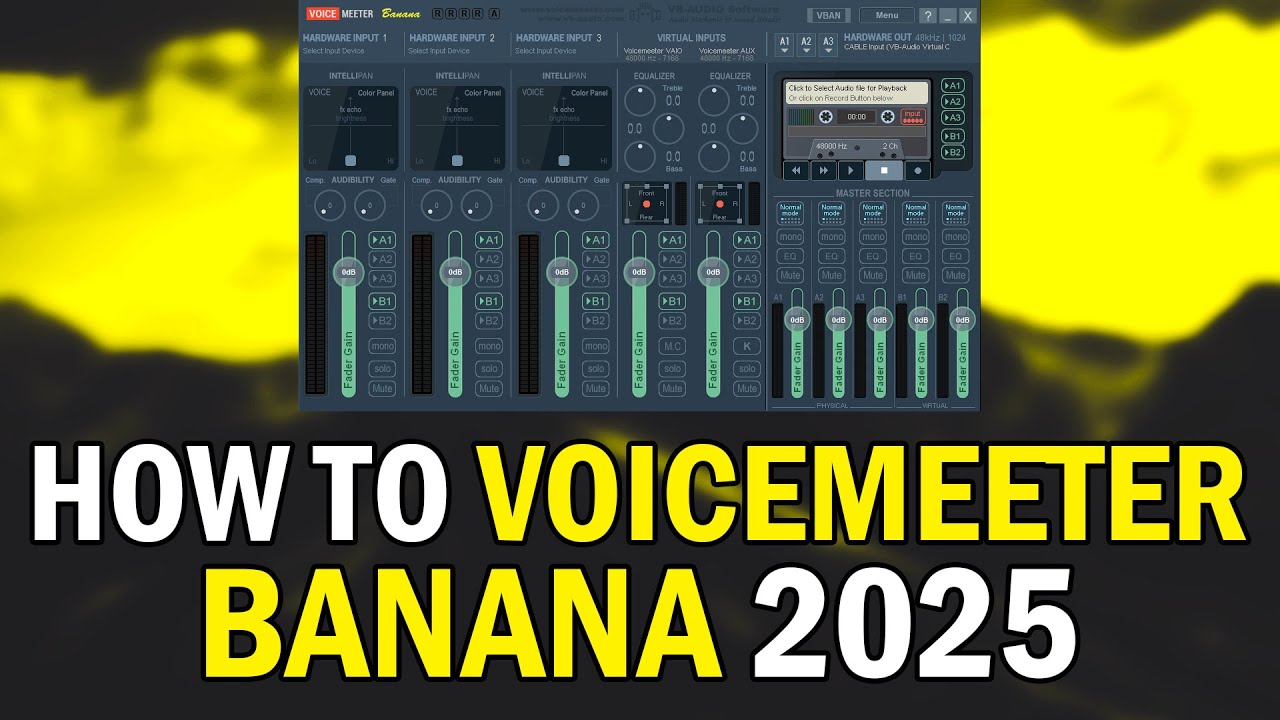 How To Setup VoiceMeeter Banana 2025 (VoiceMeeter Banana Beginners Tutorial Guide 2025)