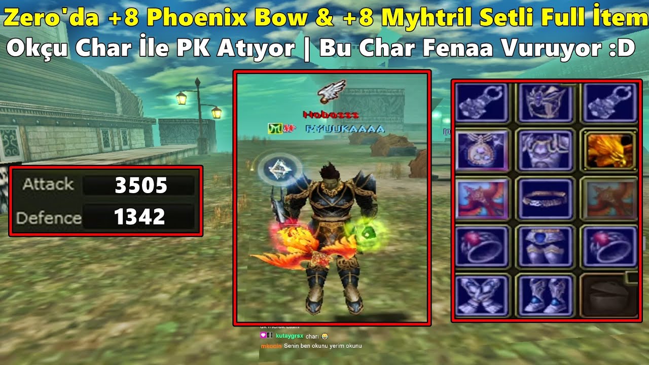 ZeitzquiN - Zeroda 3500 AP'li +8 Phoenix Bowlu Okçu İle PK Atıyor Z'ye Gelen Townda :D Knight Online