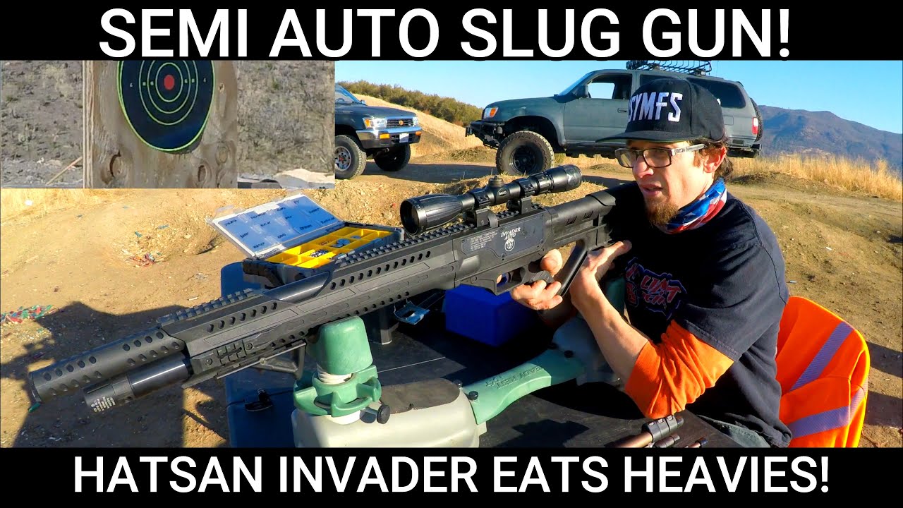 [ HATSAN INVADER AUTO ] ACCURACY Review H&N PILEDRIVER SLUGS VS RABBIT MAGNUMS! (OFFICIAL VIDEO)