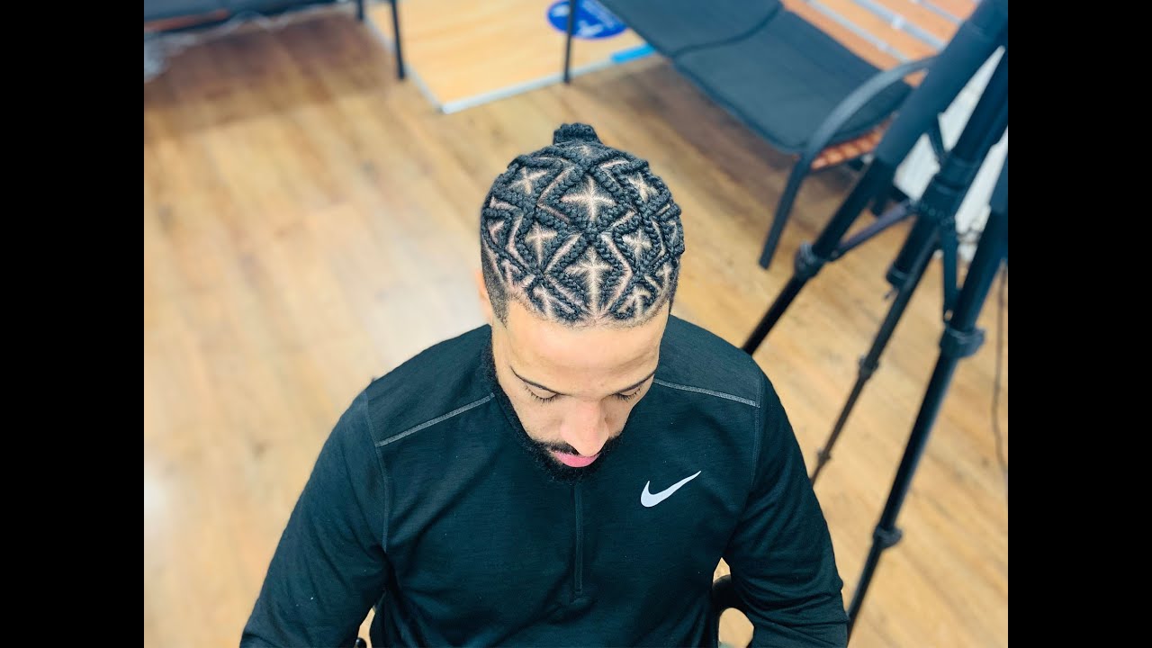 How To Cross Diamond ➕💎 Braids || Men Hi-Top Design Braids 🔥