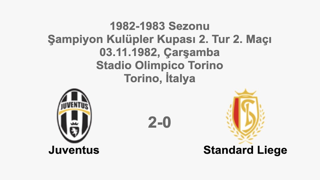 Juventus 2-0 Standard Liege [HD] 03.11.1982 - 1982-1983 European Champion Clubs' Cup