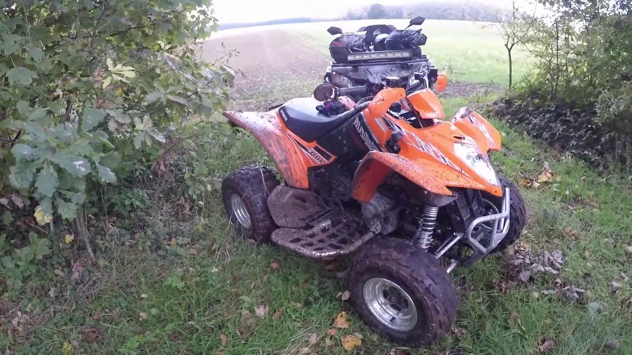 maxxer 300 et cfmoto 520l balade en famille
