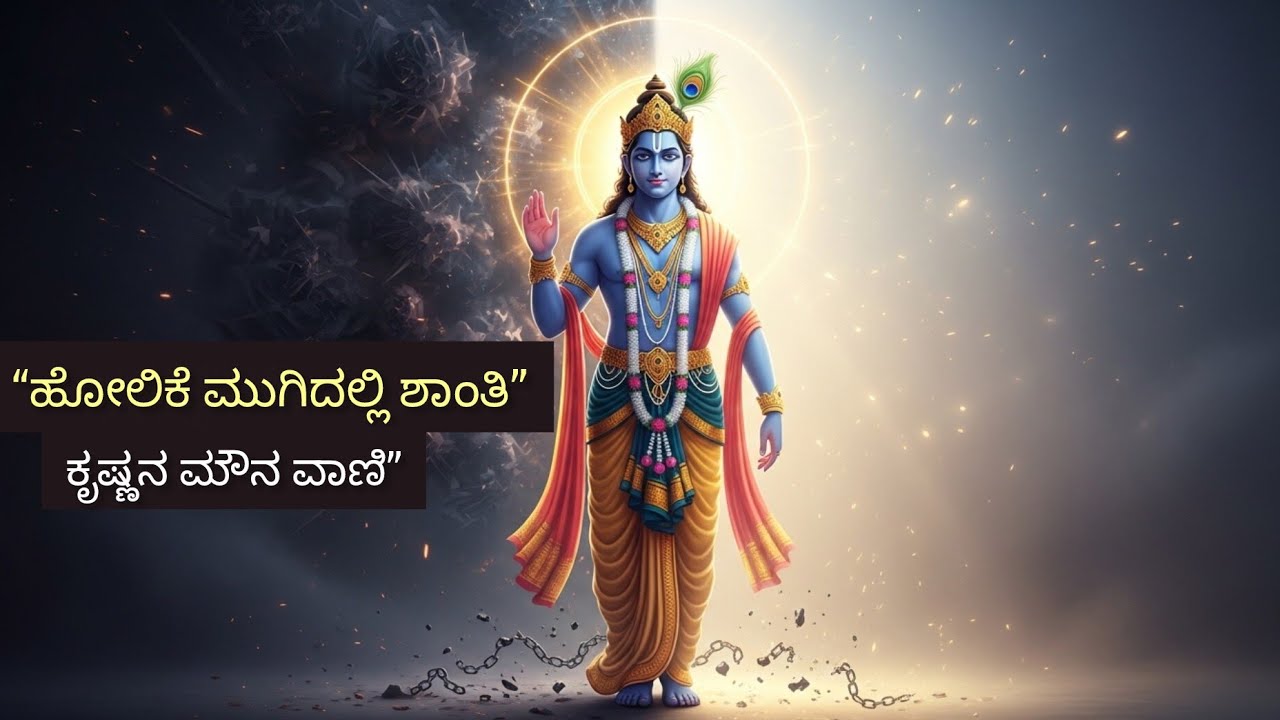 “ಹೋಲಿಕೆಯನ್ನು ಮೀರಿ ಶಾಂತಿಯತ್ತ – ಕೃಷ್ಣನ ಮೌನ ಉಪದೇಶ”#youtube